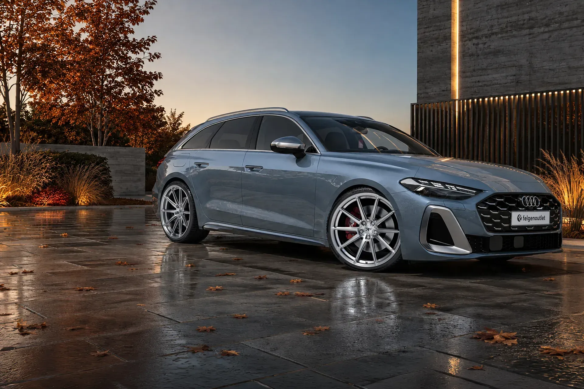 Audi S5 Avant mit R3H03 in hyper black silver