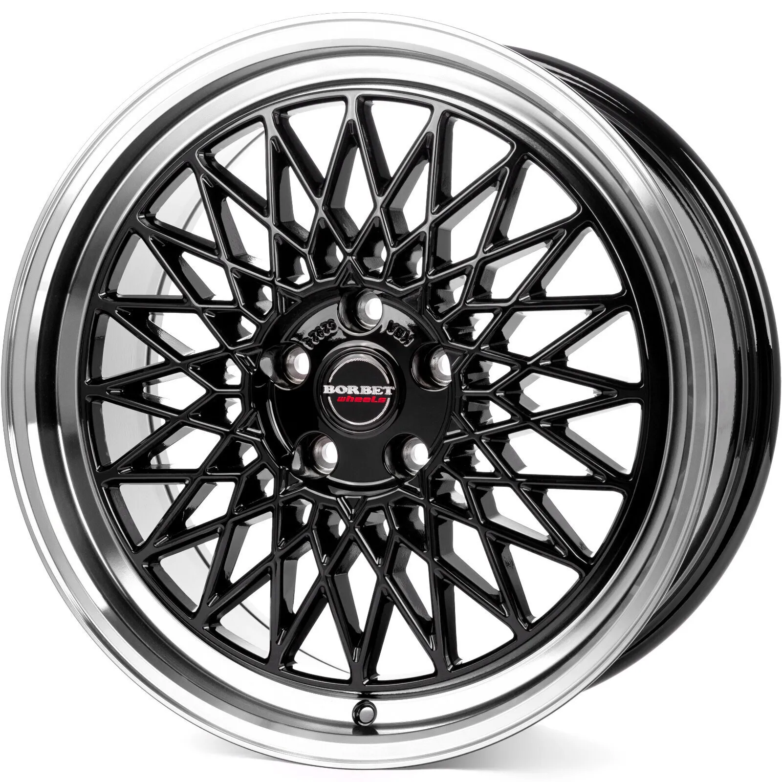 Borbet B - black rim polished