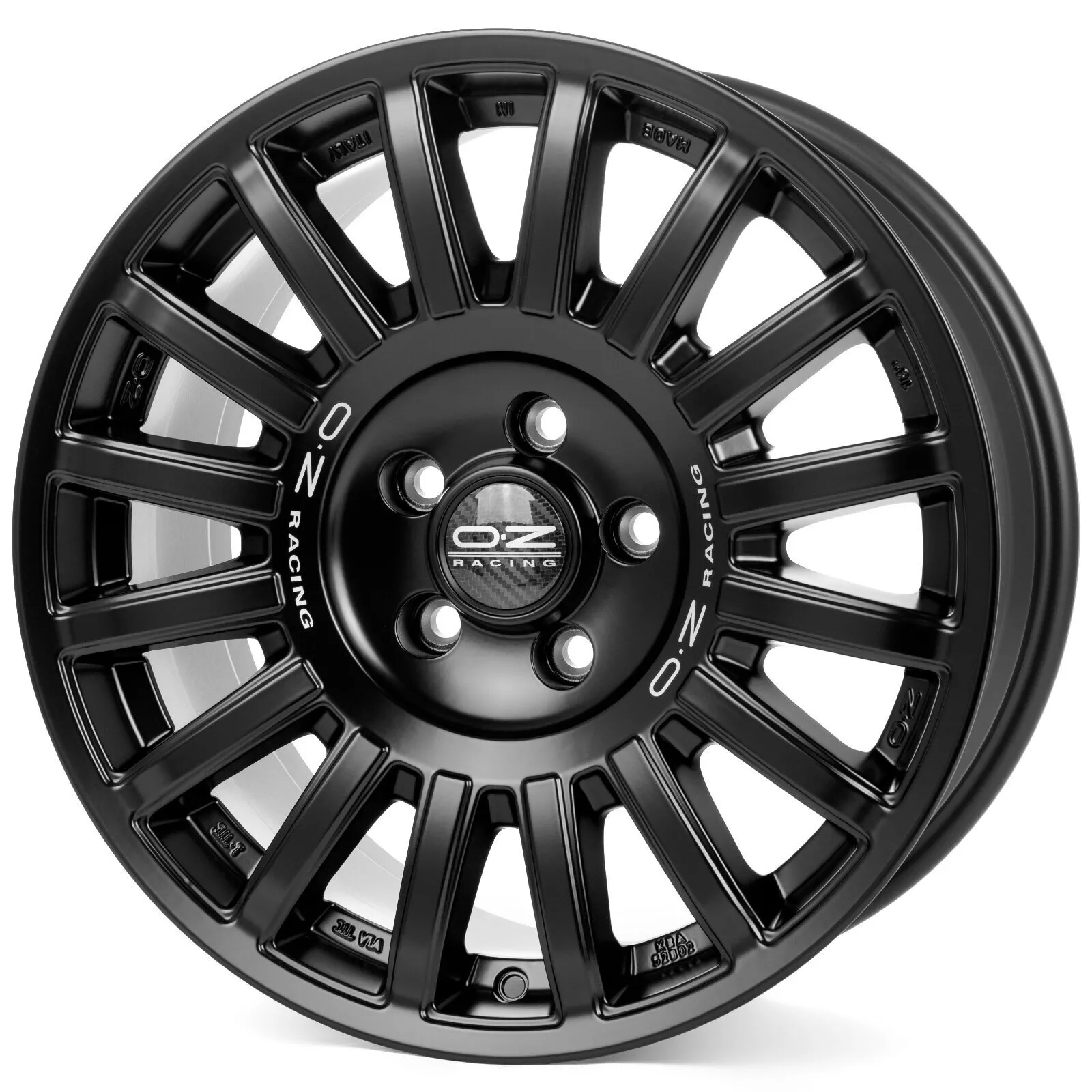 OZ Rally Raid - Matt Black + Silver Lettering