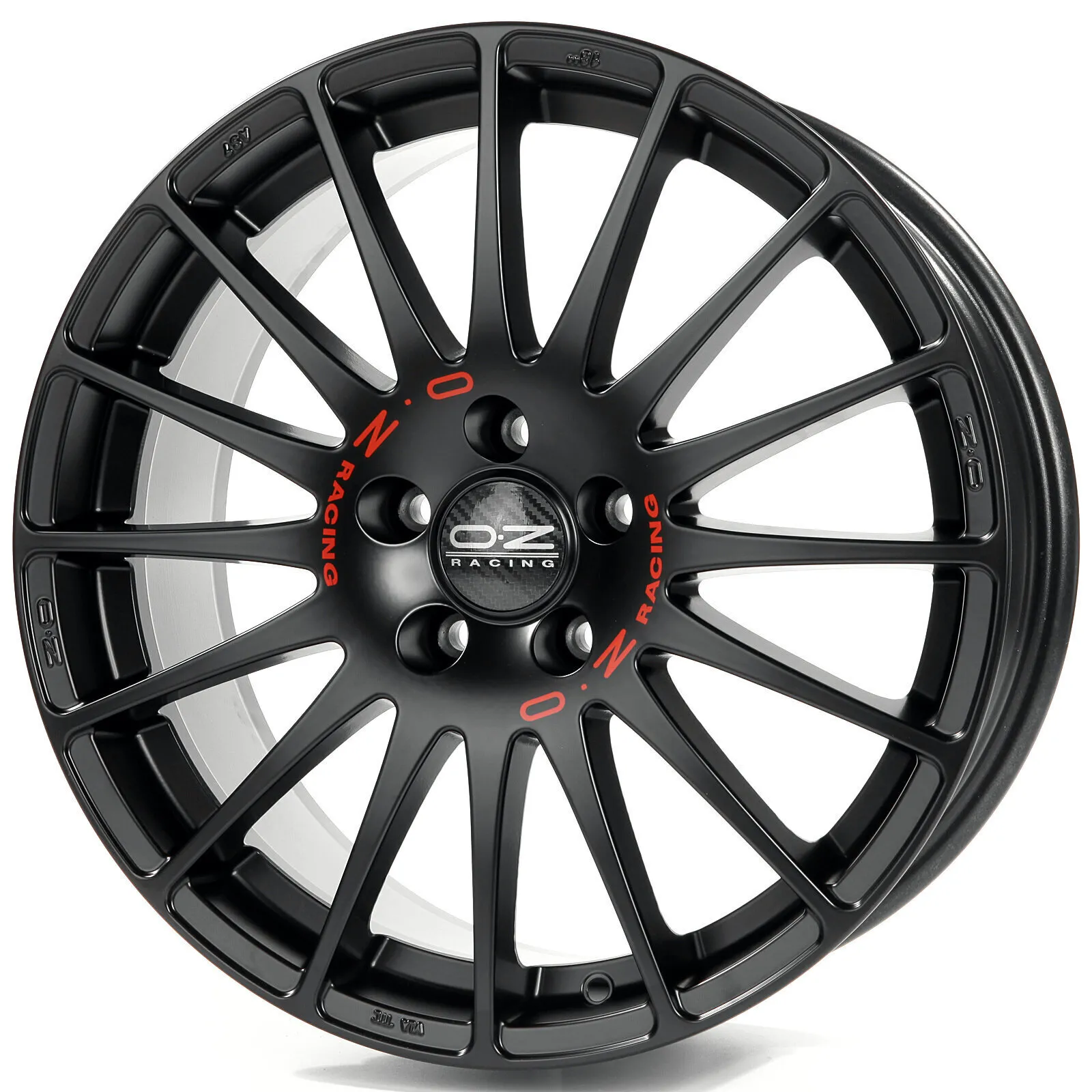 OZ Superturismo GT - Matt Black + Red Lettering