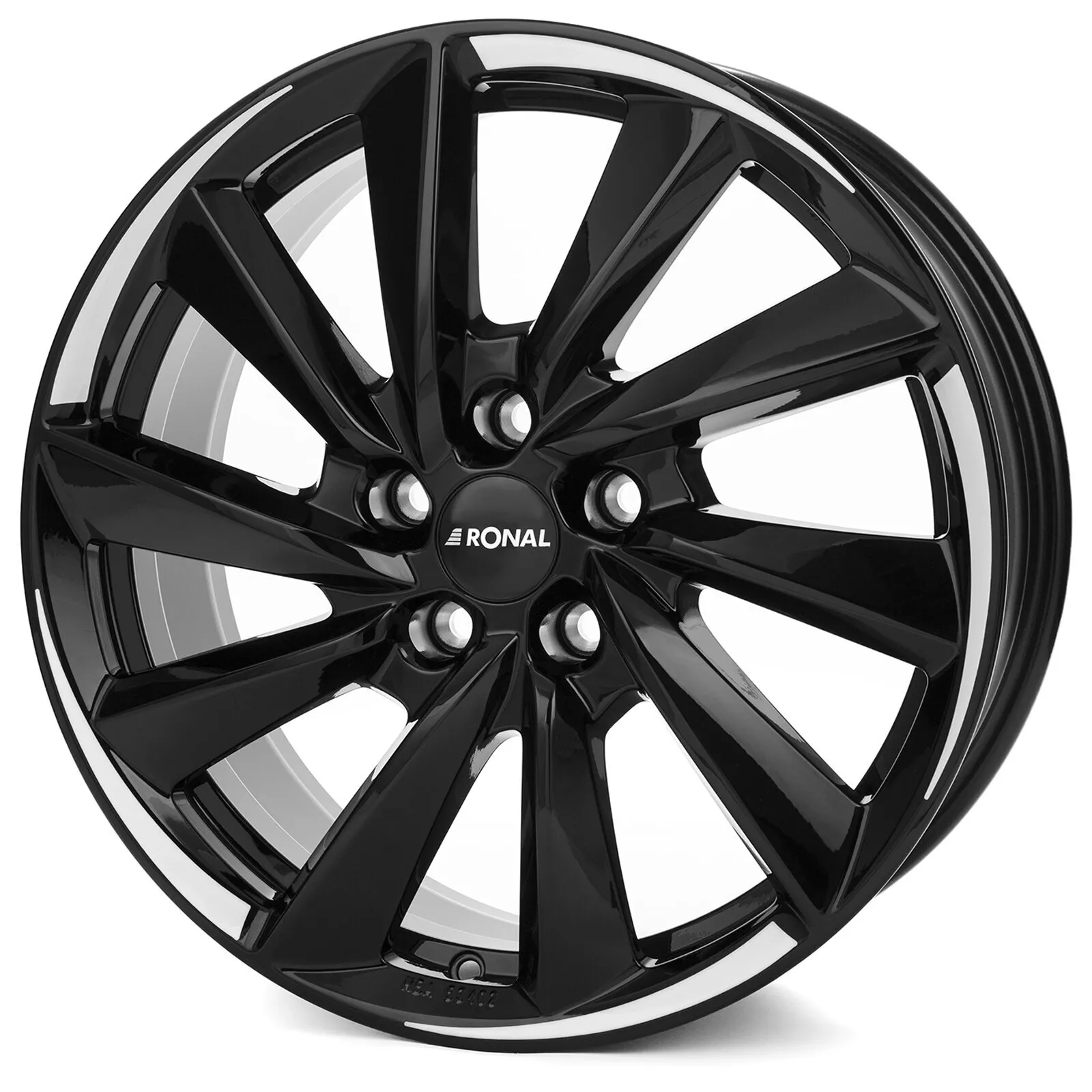 Ronal R70 - Jetblack-White Tail